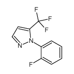 1-(2-FLUOROPHENYL)-5-(TRIFLUOROMETHYL)-1H-PYRAZOLE结构式