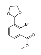 methyl 2-bromo-3-(1,3-dioxolan-2-yl)benzoate structure