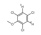 1,3,5-trichloro-2-methoxybenzene-4,6-d2结构式