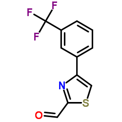 4-(3-Trifluoromethyl-phenyl)-thiazole-2-carbaldehyde结构式