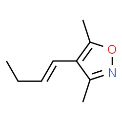 Isoxazole, 4-(1-butenyl)-3,5-dimethyl-, (E)- (9CI) structure