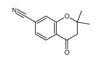 2,2-Dimethyl-4-oxochroman-7-carbonitrile Structure