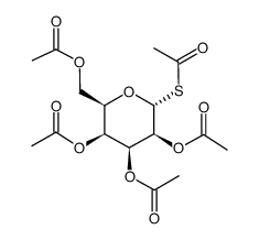 2,3,4,6-Tetra-O-acetyl-1-S-acetyl-1-thio-a-D-galactopyranoside结构式