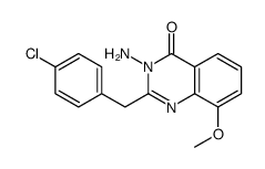 4(3H)-Quinazolinone,3-amino-2-p-chlorobenzyl-8-methoxy- (6CI) Structure