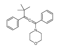4-(4,4-dimethyl-1,3-diphenylpenta-1,2-dienyl)morpholine Structure