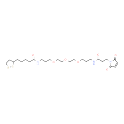 Lipoamide-PEG3-Mal Structure