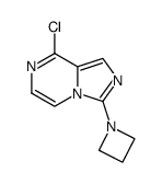 3-(azetidin-1-yl)-8-chloroimidazo[1,5-a]pyrazine结构式