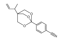 1-(4-cyanophenyl)-4-(1-methylprop-2-enyl)-2,6,7-trioxabicyclo(2.2.2)octane结构式