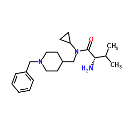 N-[(1-Benzyl-4-piperidinyl)methyl]-N-cyclopropyl-L-valinamide结构式