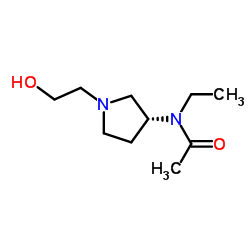 N-Ethyl-N-[(3R)-1-(2-hydroxyethyl)-3-pyrrolidinyl]acetamide Structure