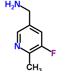 1-(5-Fluoro-6-methyl-3-pyridinyl)methanamine结构式