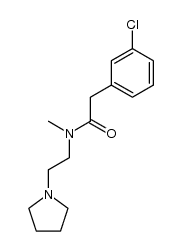 2-(3-chlorophenyl)-N-methyl-N-(2-(pyrrolidin-1-yl)ethyl)acetamide Structure