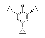 2,4,6-tris(aziridin-1-yl)-5-chloropyrimidine结构式