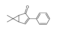 6,6-dimethyl-3-phenylbicyclo[3.1.0]hex-3-en-2-one结构式