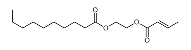 2-but-2-enoyloxyethyl decanoate结构式