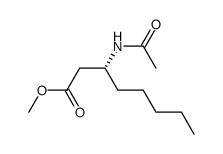 Methyl 3-D-acetamidooctanoate Structure