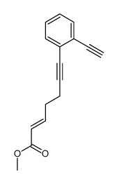 methyl 7-(2-ethynylphenyl)hept-2-en-6-ynoate结构式
