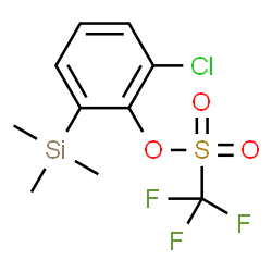 2-chloro-6-(trimethylsilyl)phenyl trifluoromethanesulfonate structure