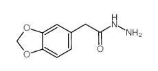 2-(2H-1,3-Benzodioxol-5-yl)acetohydrazide结构式
