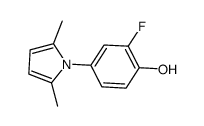 4-(2,5-dimethyl-1H-pyrrol-1-yl)-2-fluorophenol Structure