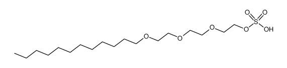 sulfuric acid mono-{2-[2-(2-dodecyloxy-ethoxy)-ethoxy]-ethyl} ester Structure