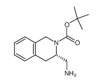 (S)-3-Aminomethyl-2-Boc-3,4-dihydro-1H-isoquinoline结构式