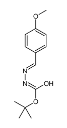 tert-butyl 2-(4-Methoxybenzylidene)hydrazinecarboxylate结构式
