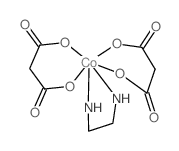 Cobaltate(1-),(1,2-ethanediamine-N,N')bis[propanedioato(2-)-O,O']-, potassium, (OC-6-21)-(9CI) Structure