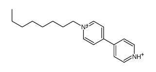 1-octyl-4-pyridin-1-ium-4-ylpyridin-1-ium结构式