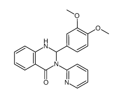 2-(3,4-dimethoxy-phenyl)-3-pyridin-2-yl-2,3-dihydro-1H-quinazolin-4-one Structure