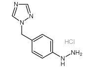 1-[(4-Hydrazinophenyl)methyl]-1H-1,2,4-triazole hydrochloride Structure