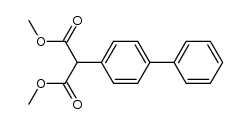 2-([1,1-联苯]-4-基)丙二酸二甲酯结构式