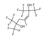 (Z)-1,1,1,7,7,7-hexafluoro-4-methyl-2,6-bis-trifluoromethyl-hept-3-ene-2,6-diol Structure