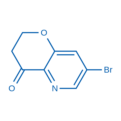 7-Bromo-2H-pyrano[3,2-b]pyridin-4(3H)-one structure