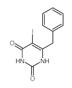 2,4(1H,3H)-Pyrimidinedione,5-iodo-6-(phenylmethyl)-结构式