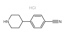 4-PIPERIDIN-4-YLBENZONITRILE structure