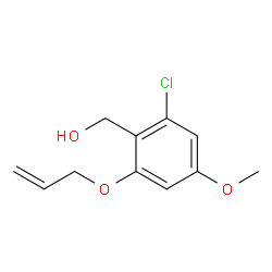 2-(Allyloxy)-6-chloro-4-Methoxybenzyl Alcohol structure