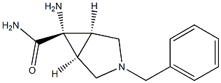 (1R,5S,6s)-6-amino-3-benzyl-3-azabicyclo[3.1.0]hexane-6-carboxamide Structure