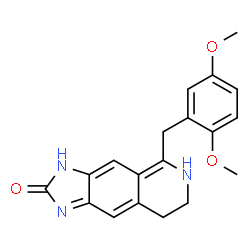 2H-Imidazo[4,5-g]isoquinolin-2-one,5-[(2,5-dimethoxyphenyl)methyl]-1,3,7,8-tetrahydro- Structure