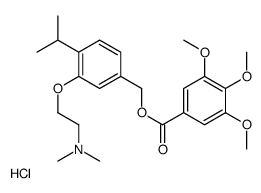 [3-[2-(dimethylamino)ethoxy]-4-propan-2-ylphenyl]methyl 3,4,5-trimethoxybenzoate,hydrochloride结构式