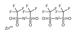 双(三氟甲磺酰基)酰亚胺锌(II)结构式