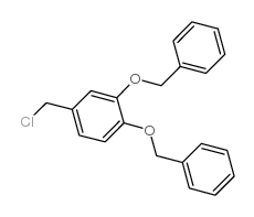 Benzene,4-(chloromethyl)-1,2-bis(phenylmethoxy)- Structure