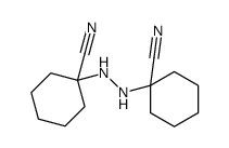 1,1'-(Hydrazine-1,2-diyl)bis(1-cyclohexanecarbonitrile)结构式