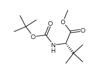 L-VALINE, N-[(1,1-DIMETHYLETHOXY)CARBONYL]-3-METHYL-, METHYL ESTER structure