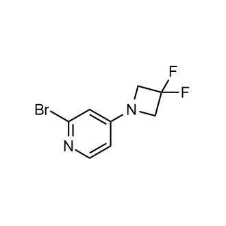 2-Bromo-4-(3,3-difluoroazetidin-1-yl)pyridine Structure