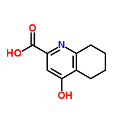 4-Hydroxy-5,6,7,8-tetrahydro-2-quinolinecarboxylic acid结构式