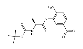(S)-tert-butyl (1-((2-amino-5-nitrophenyl)amino)-1-thioxopropan-2-yl)carbamate Structure