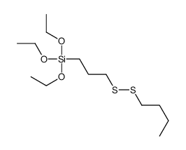 3-(butyldisulfanyl)propyl-triethoxysilane结构式