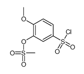 (5-chlorosulfonyl-2-methoxyphenyl) methanesulfonate Structure