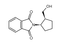 2-((1R,2S)-2-(hydroxymethyl)cyclopentyl)isoindoline-1,3-dione结构式